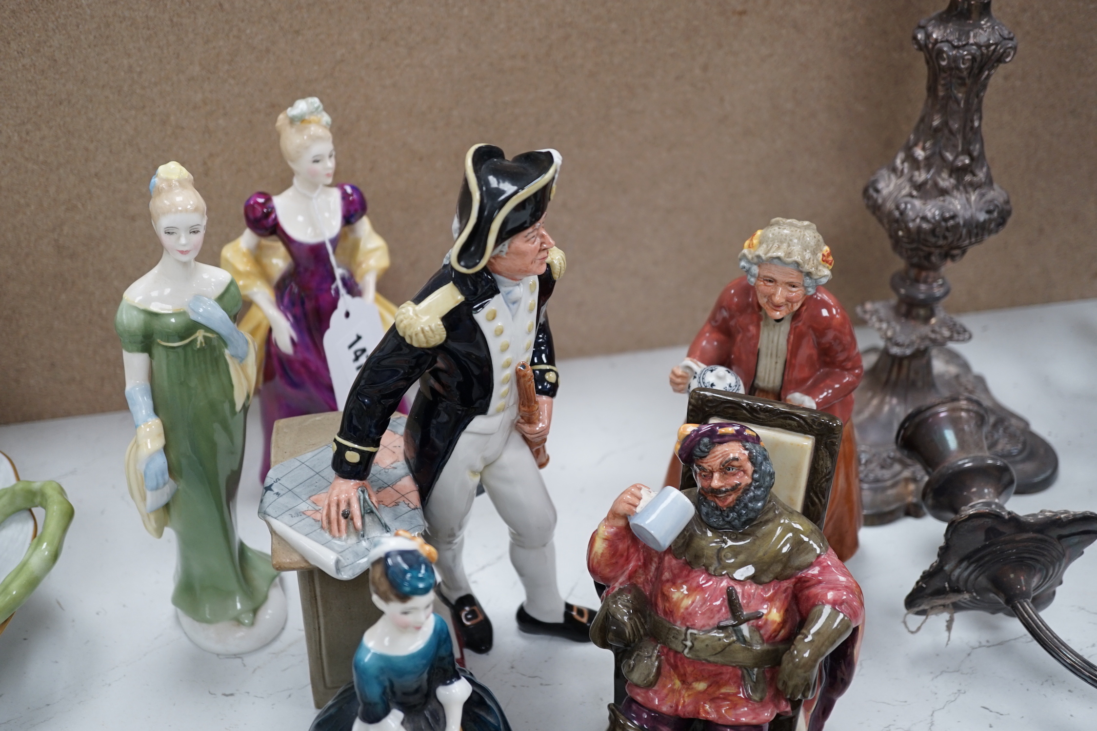 Ten Doulton porcelain figurines